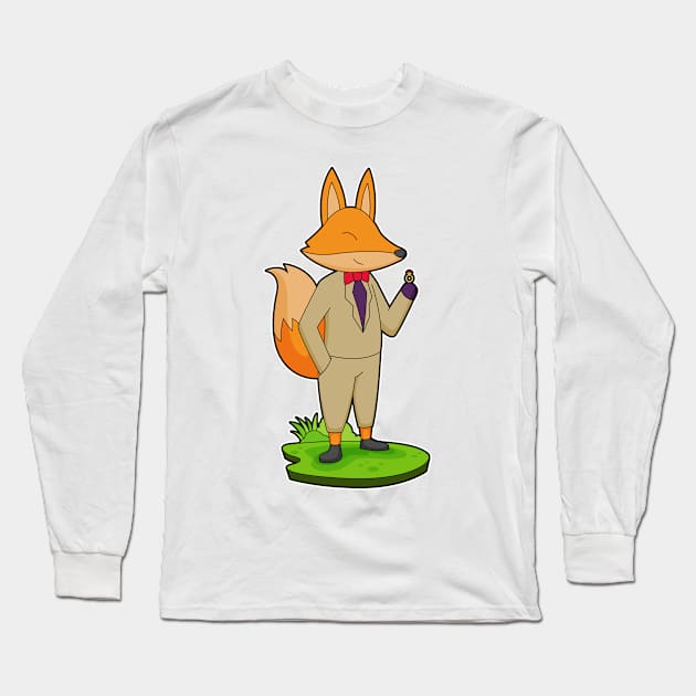 Fox Groom Ring Wedding Long Sleeve T-Shirt by Markus Schnabel